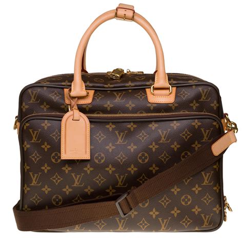 Alizé leather travel bag Louis Vuitton Brown in Leather 